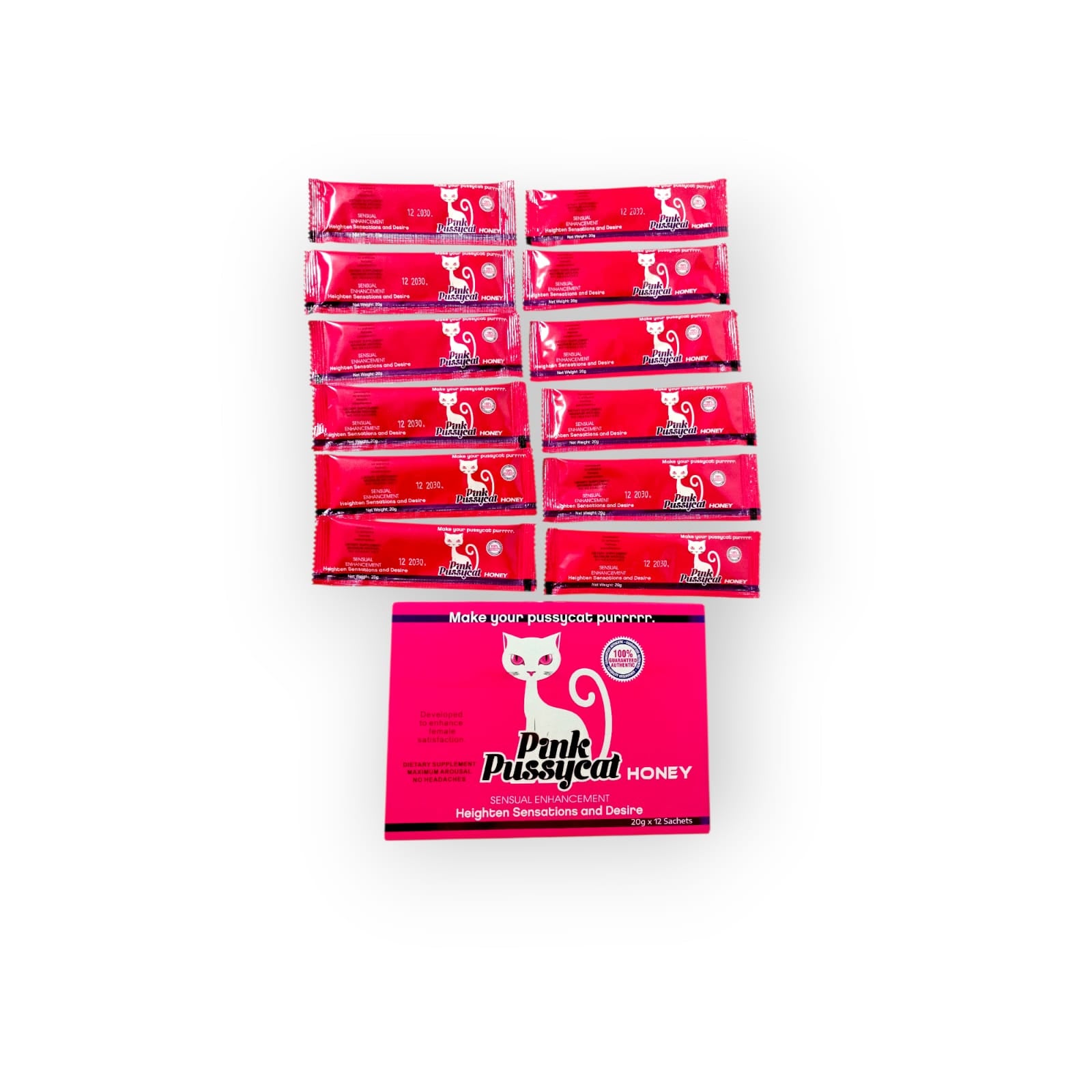 Pink Pussycat Honey 12 Piezas