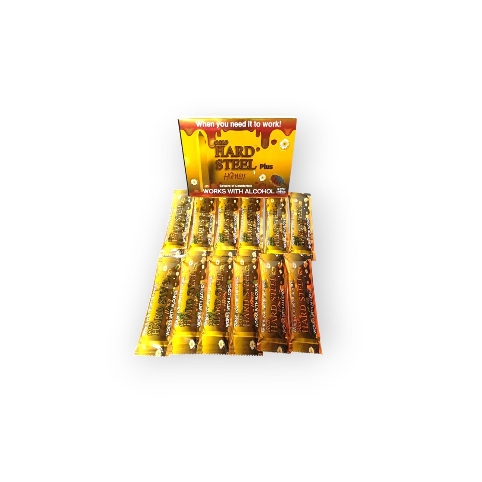 Gold Hard Steel Plus Honey 12 Piezas